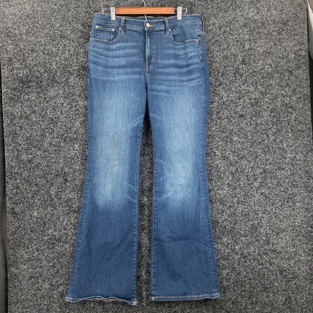 J.Crew Womens 31 High Rise Bootcut Super Stretch Jeans Blue Denim Wash